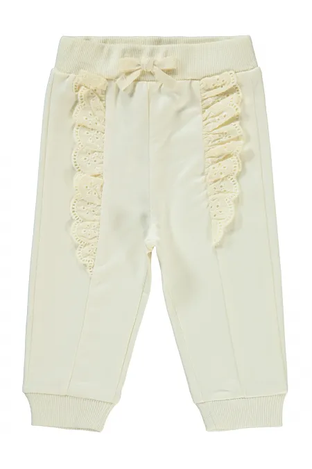 Bebek Eşofman Altı 6-18 Ay Ekru - Paket