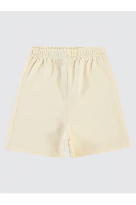 Bebek Şort 0-24 Ay Ekru - Paket