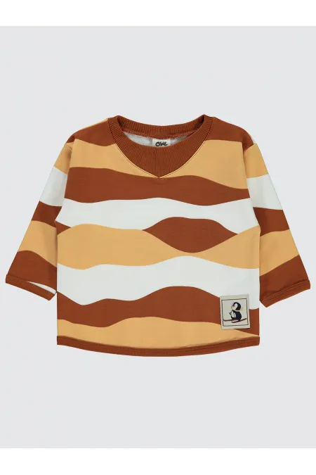 Bebek Sweatshirt 0-24 Ay Bakır - Paket