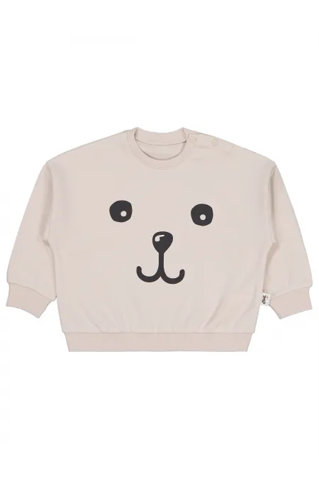 Bebek Sweatshirt 0-24 Ay Taş Rengi - Paket