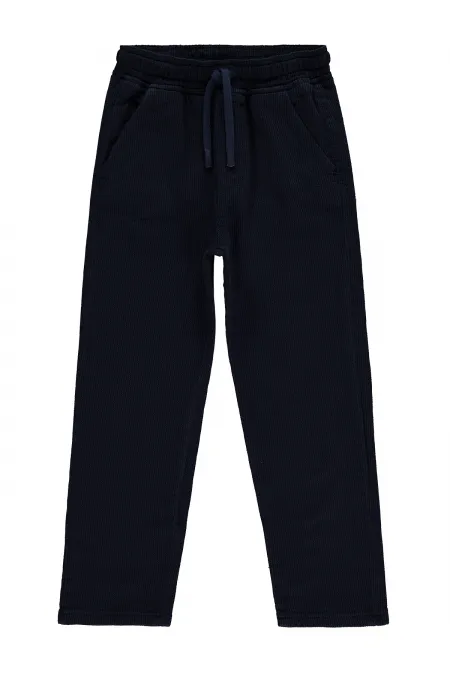 Pantalon garçon, 10-13 ans, bleu marine - Lot