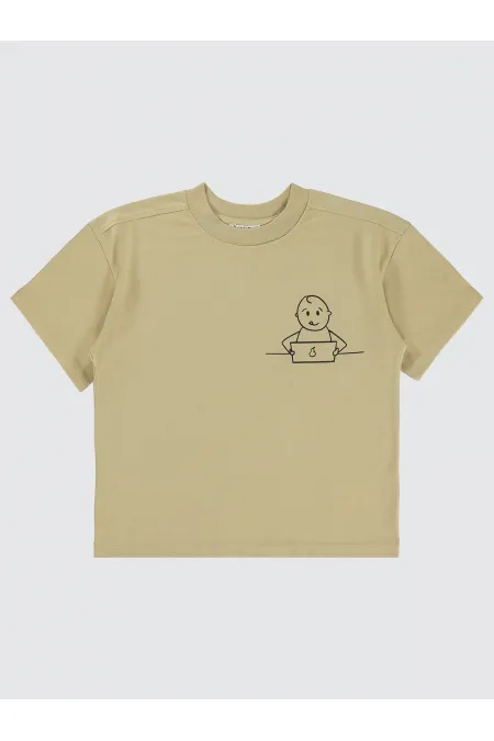 10-13 Year Old Boy T-Shirt Oat Milk - Package Civil