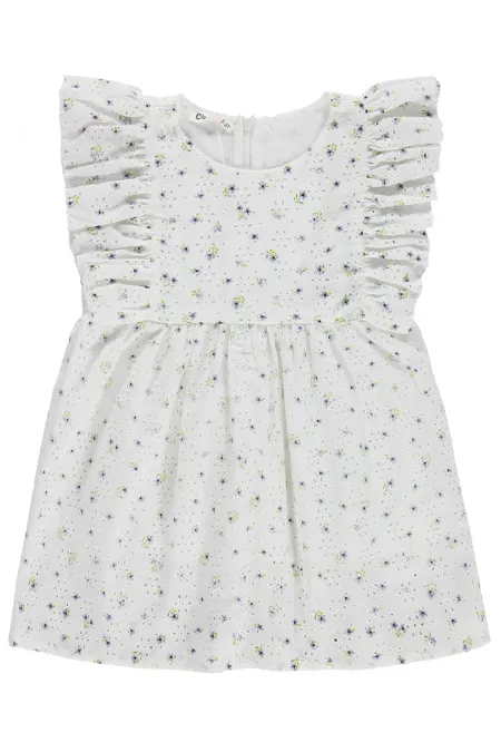 Girls' Jumpsuit and Dress Set, Ages 2-5, Off-White - Package