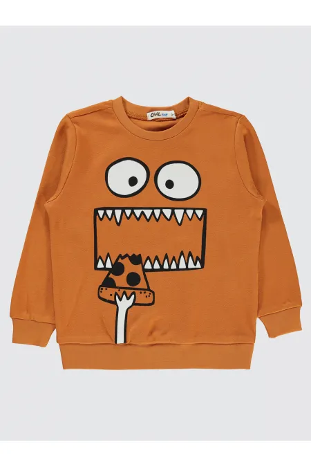 Boys Sweatshirt 2-5 Years Old Dark Orange - Package
