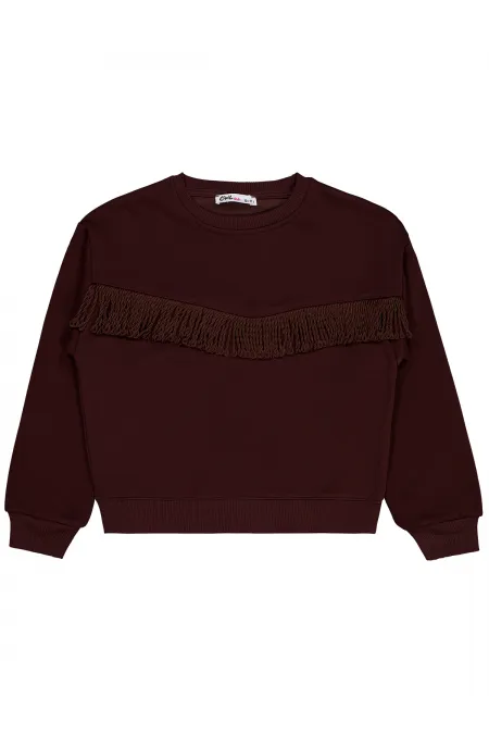 Kız Çocuk Sweatshirt 10-13 Yaş Kahve - Paket