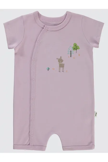 Grenouillères bébé 0-24 mois lilas - Emballage