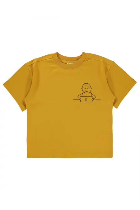 T-shirt garçon 10-13 ans moutarde - Emballage