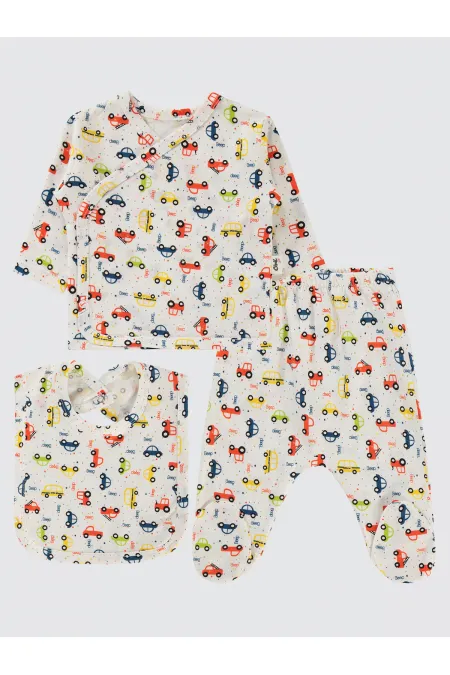 Baby Bodysuit Sets 0-24 Months Ecru - Package