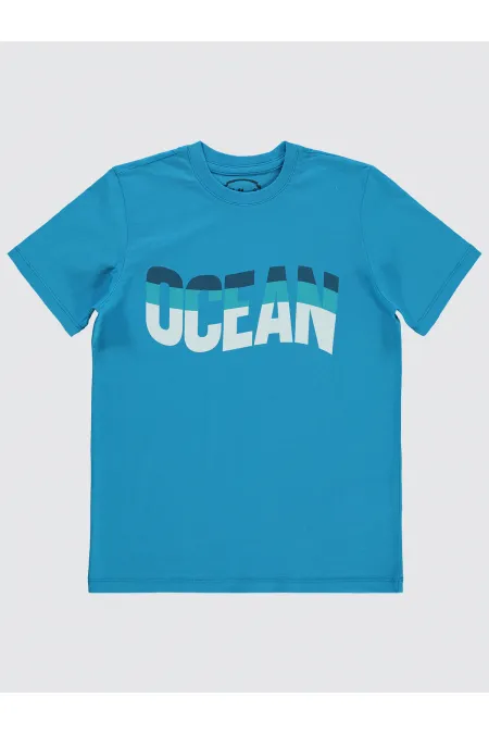 T-shirt garçon 10-13 ans turquoise foncé - Emballage