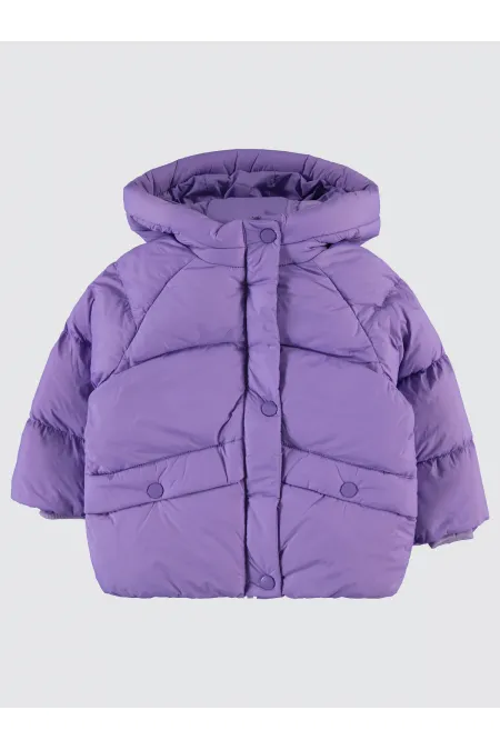 Kız Çocuk Mont 2-5 Yaş Mor - Paket
