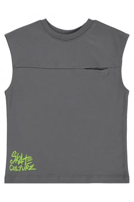 Erkek Çocuk Tişört 2-5 Yaş Gri - Paket