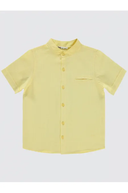 Chemise garçon 10-13 ans jaune clair - Emballage