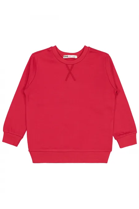 Kız Çocuk Sweatshirt 2-5 Yaş Kırmızı - Paket