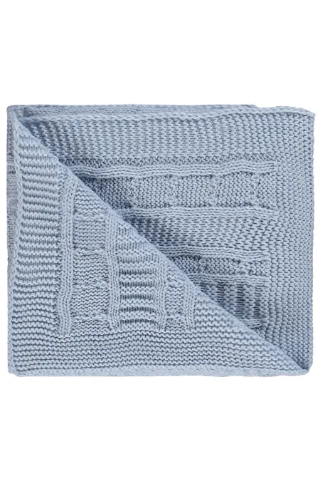Ensemble couverture et lange pour bébé 0-24 mois bleu - Emballage