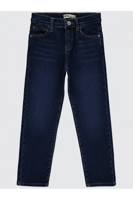 Erkek Çocuk Pantolon 6-9 Yaş Koyu Mavi - Paket