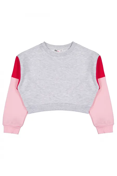 Kız Çocuk Sweatshirt 6-9 Yaş Karmelanj - Paket
