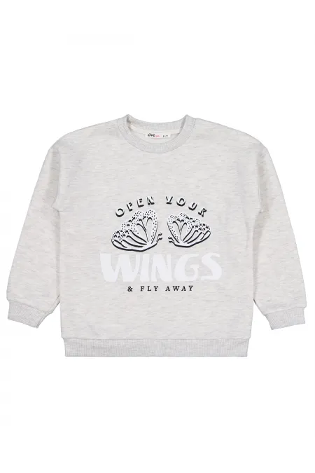 Kız Çocuk Sweatshirt 6-9 Yaş Karmelanj - Paket