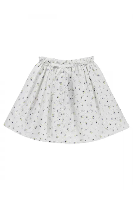 Kız Çocuk Etek 6-9 Yaş Kırık Beyaz - Paket