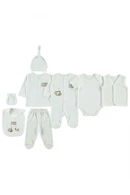 Bebek Zıbın Setleri 0-1 Ay Ekru - Paket