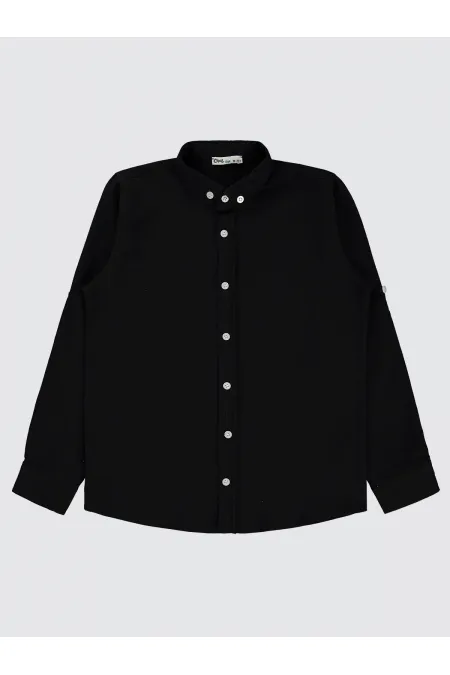 Chemise garçon noire 10-13 ans - Emballage
