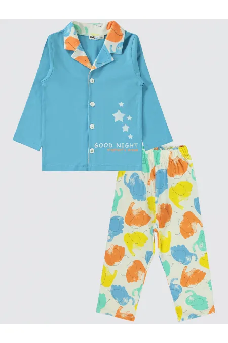 Ensemble pyjama garçon 2-5 ans bleu - Emballage