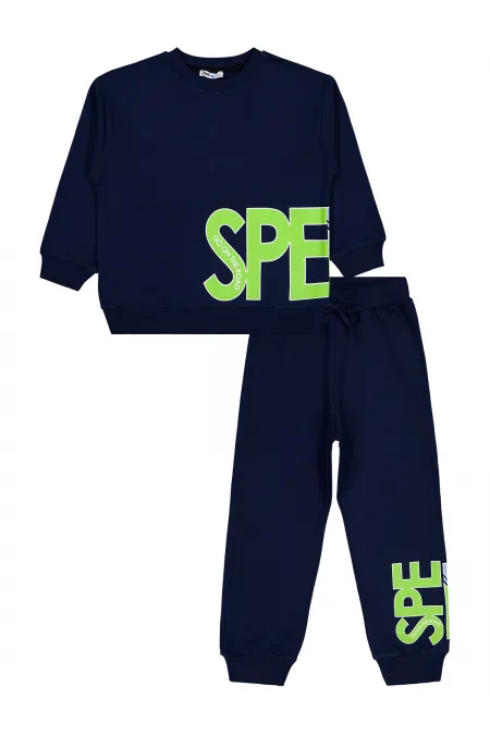 Ensemble de survêtement garçon 6-9 ans bleu marine - Emballage