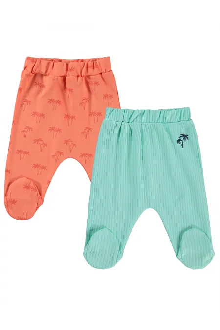 Baby Single Bottom Baby 0-24 Months Coral-Mint - Pack