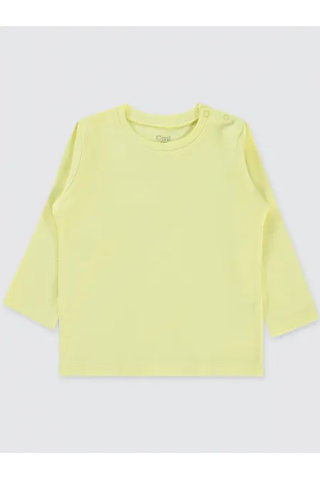 Bebek Sweatshirt 0-24 Ay Sarı - Paket