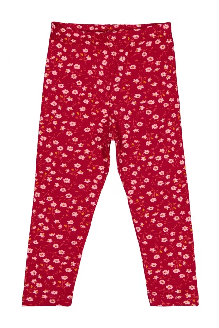 Leggings pour fille Km 2-5 ans Rouge bordeaux - Emballage