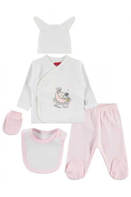 Baby Bodysuit Sets 0-24 Months Pink - Package