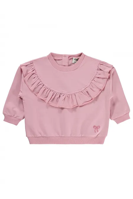 Bebek Sweatshirt 6-18 Ay Pembe - Paket