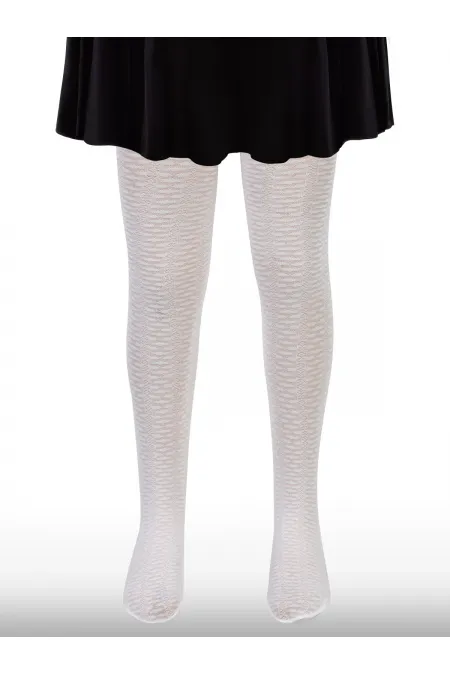 Kız Çocuk Külotlu Çorap 2-9 Yaş Beyaz - Paket