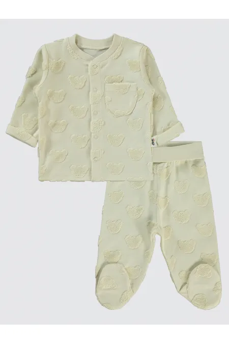 Baby Pajama Set 0-24 Months Stone Color - Pack
