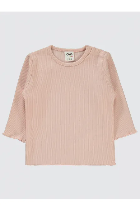 Bebek Sweatshirt 0-24 Ay Pudra - Paket