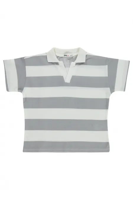 Kız Çocuk Tişört 10-13 Yaş Gri - Paket