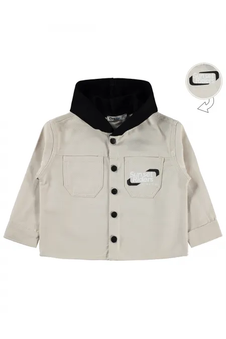 Boys' Shirt, Ages 2-5, Dark Stone Color - Package