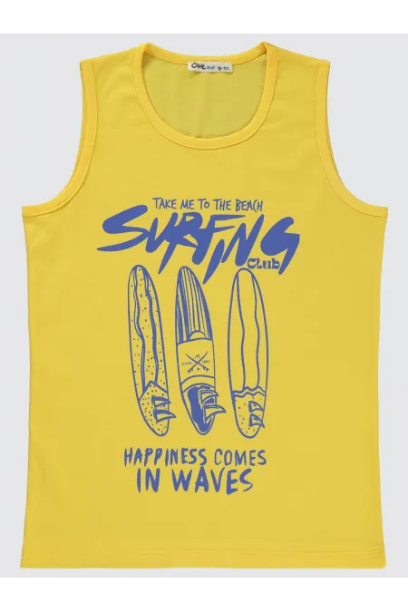 Boys T-Shirt 10-13 Years Yellow - Package