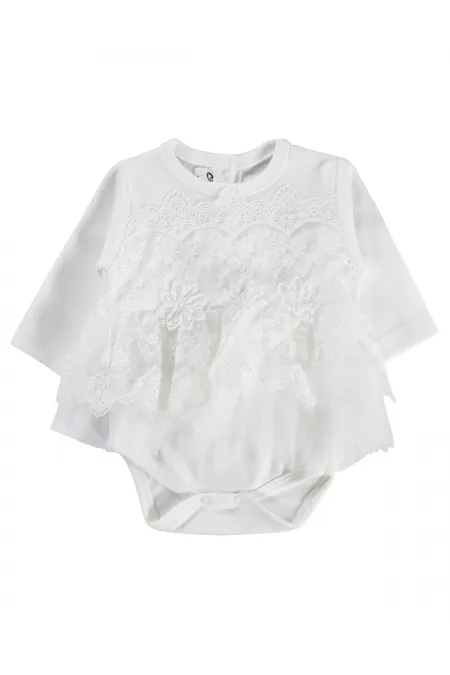 Bebek Çıtçıtlı Badi 0-24 Ay Ekru - Paket