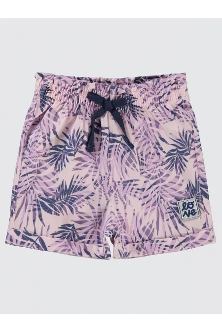 Kız Çocuk Şort 2-5 Yaş Lila - Paket