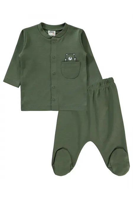 Baby Pajama Set 0-24 Months Khaki - Package