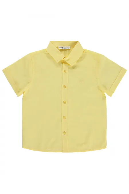 Erkek Çocuk Gömlek 10-13 Yaş Açık Sarı - Paket