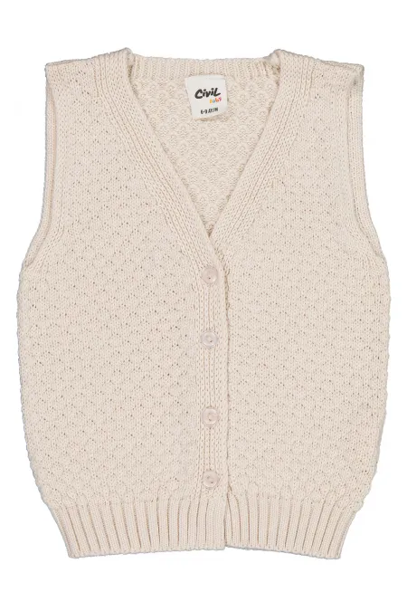 Baby Vest 0-24 Months Stone Color - Pack