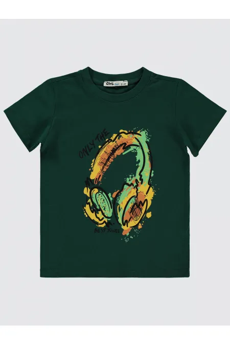 Boys T-Shirt 2-5 Years Emerald - Package