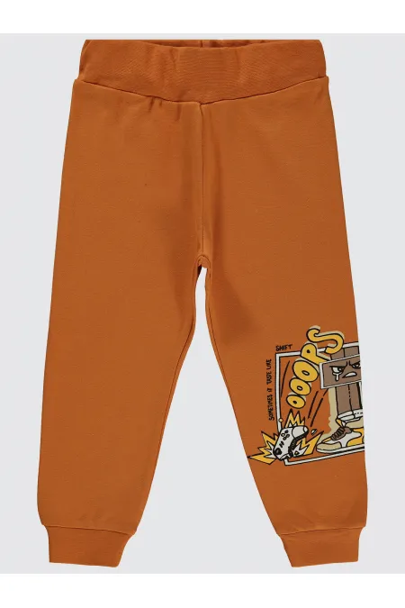 Bas de survêtement garçon 2-5 ans orange foncé - Lot