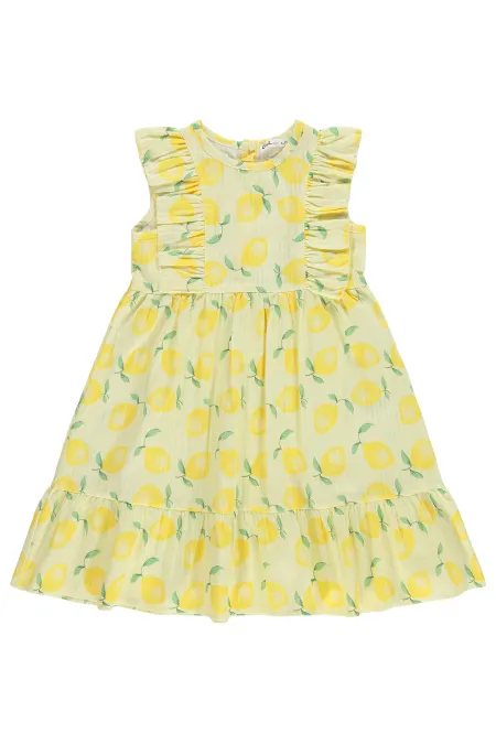 Combinaison et robe pour filles, 6-9 ans, jaune - Emballage