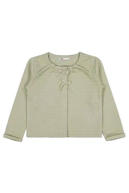 Gilet fille 6-9 ans kaki clair - Emballage