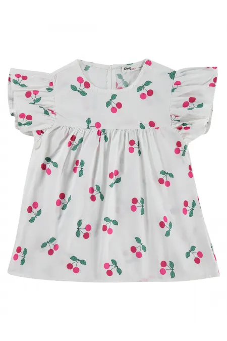 T-shirt pour fille, 6-9 ans, blanc cassé - Emballage