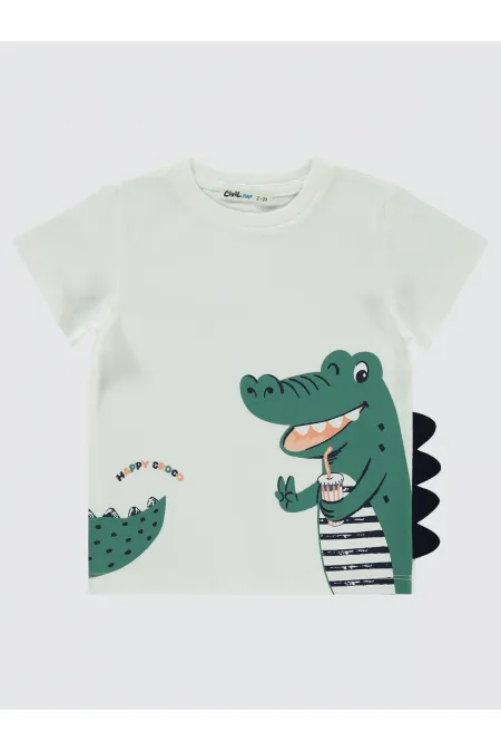 Boy T-Shirt 2-5 Years White - Pack