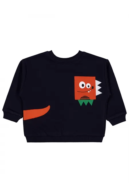 Erkek Çocuk Sweatshirt 2-5 Yaş Lacivert - Paket
