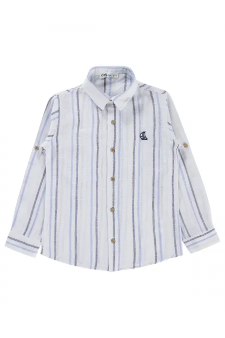 Boys' Shirt, Ages 10-13, Blue - Pack